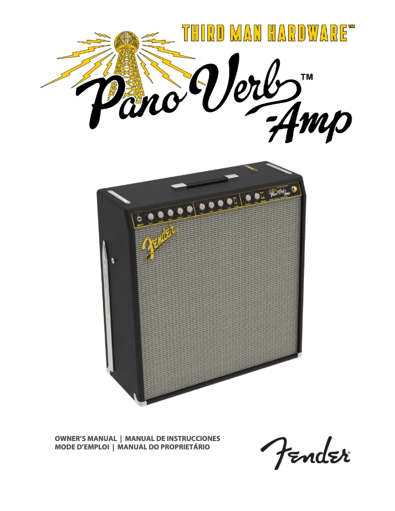 Page n°1 - Manuel utilisateur Fender Pano Verb Amp