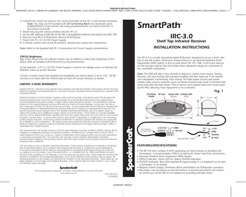 Image de la première page du manuel de l'appareil ASM/ELT01300