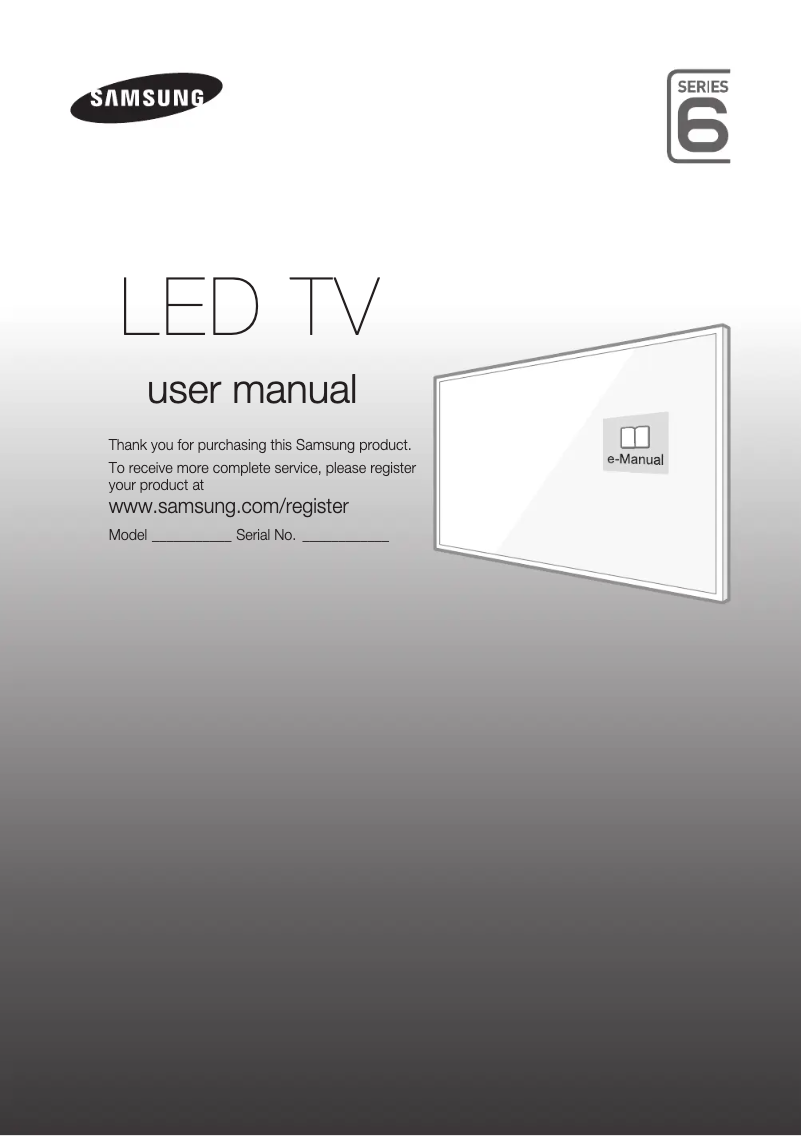 Page n°1 - Manuel utilisateur Samsung UE40J6200AK