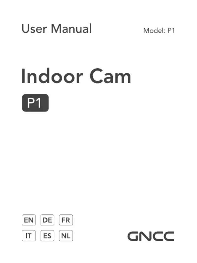 Page 1 de la notice Manuel utilisateur GNCC P1