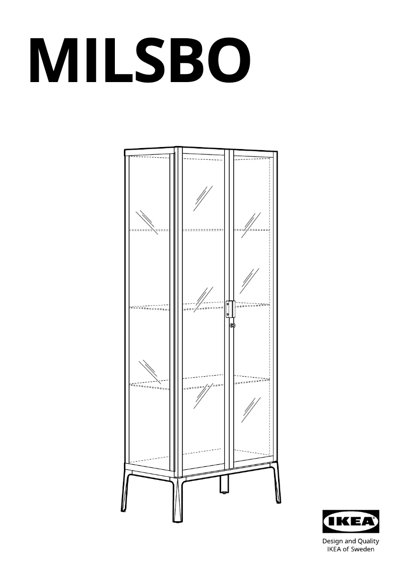 Page 1 de la notice Manuel utilisateur Ikea MILSBO 103.964.49