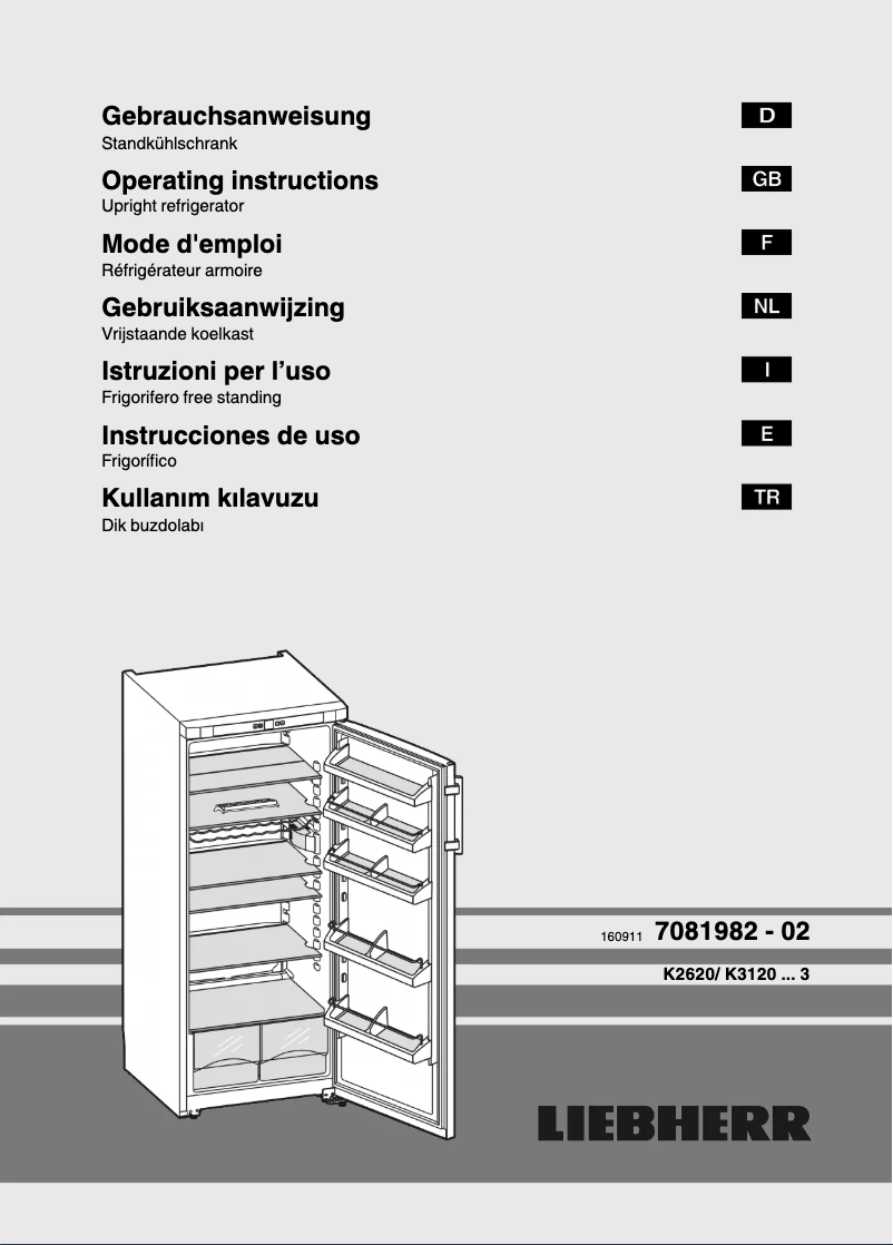 Page n°1 - Manuel utilisateur Liebherr K 3120