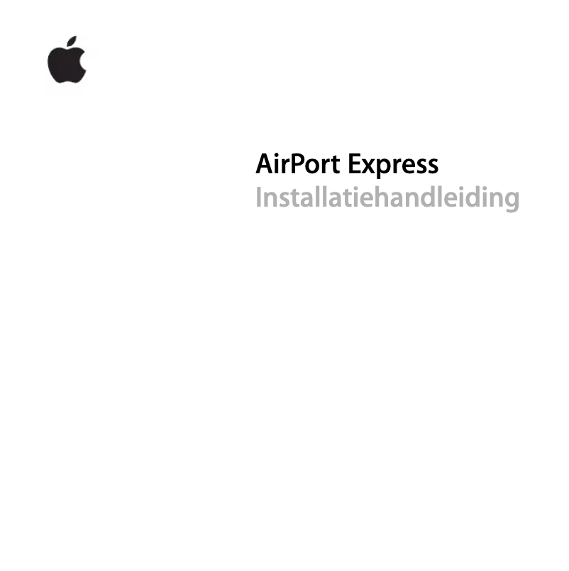 Page n°1 - Manuel utilisateur Apple Airport Express