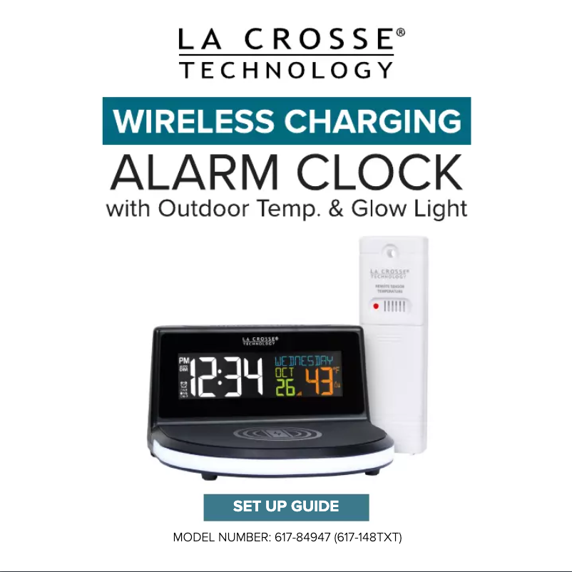 Page 1 de la notice Manuel utilisateur La Crosse Technology 617-148TXT