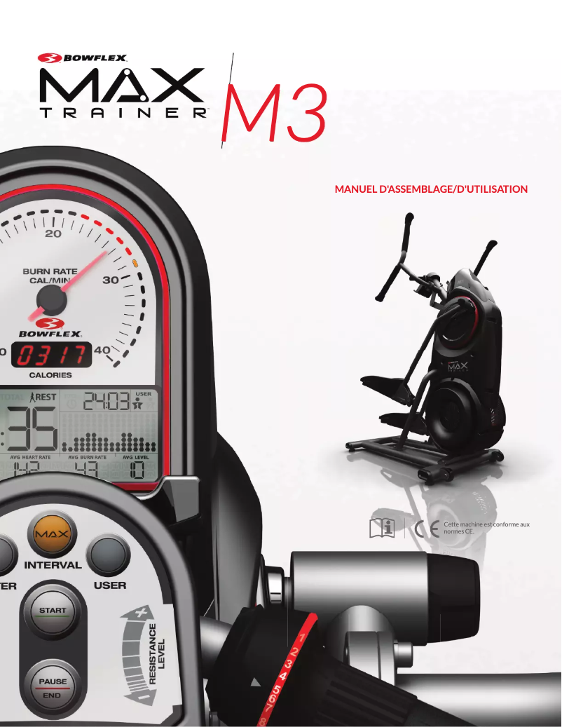 Page n°1 - Manuel utilisateur Bowflex Max Trainer M3i