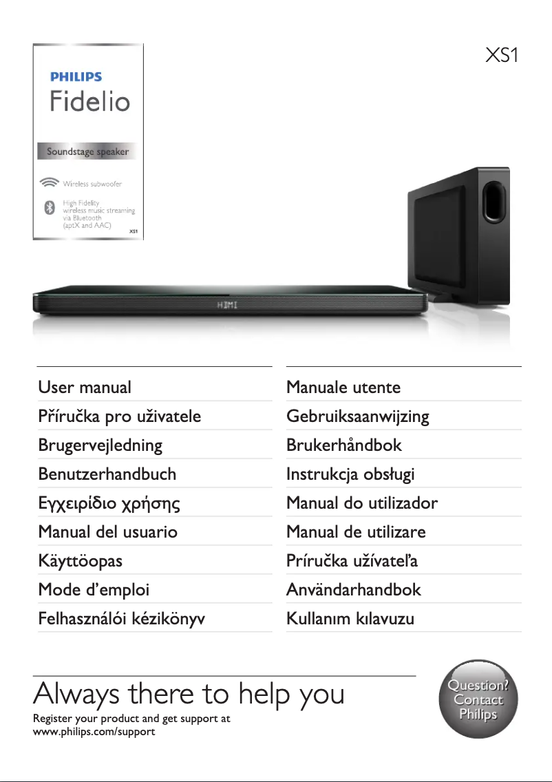 Página 1 del manual Manual de usuario Philips XS1