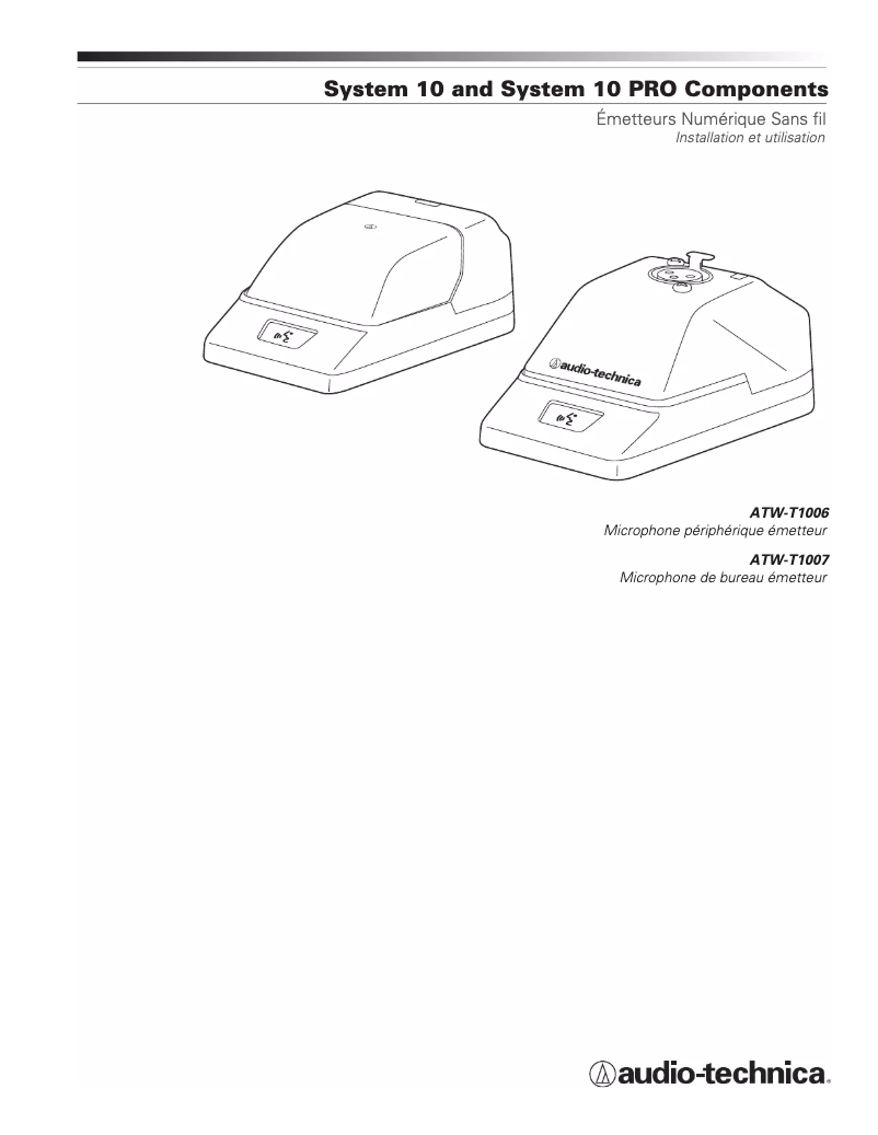 First page image of the manual for ATW-T1006