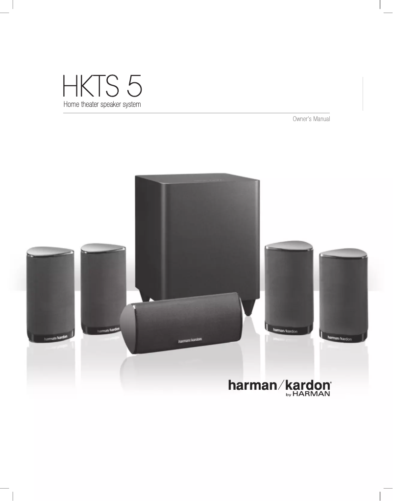Page 1 de la notice Manuel utilisateur Harman Kardon HKTS 5