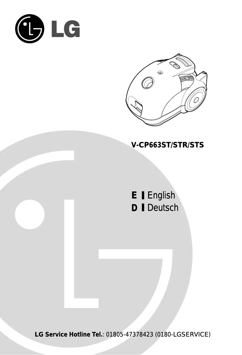 Page n°1 - Manuel utilisateur LG V-CP663STR