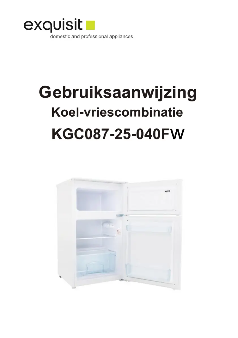 Imagen de la primera página del manual del dispositivo KGC087-25-040FW