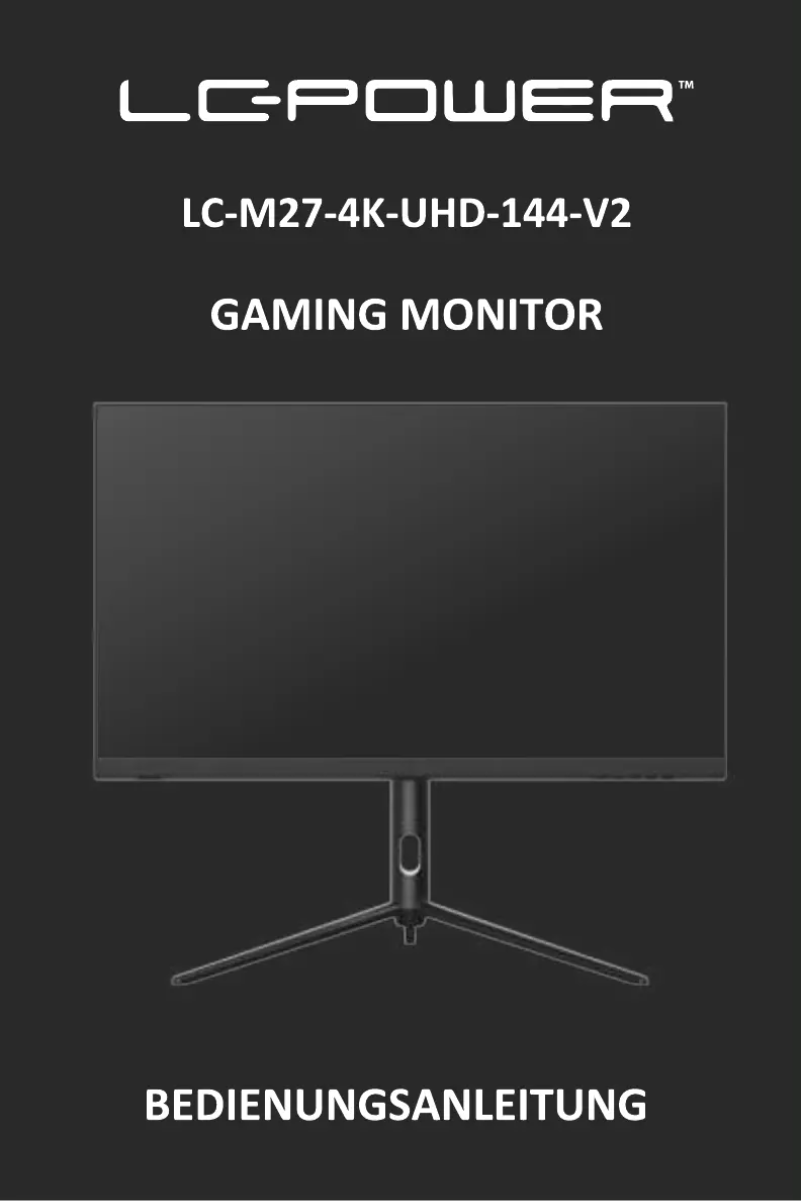 Page 1 de la notice Manuel utilisateur LC-Power LC-M27-4K-UHD-144-V2