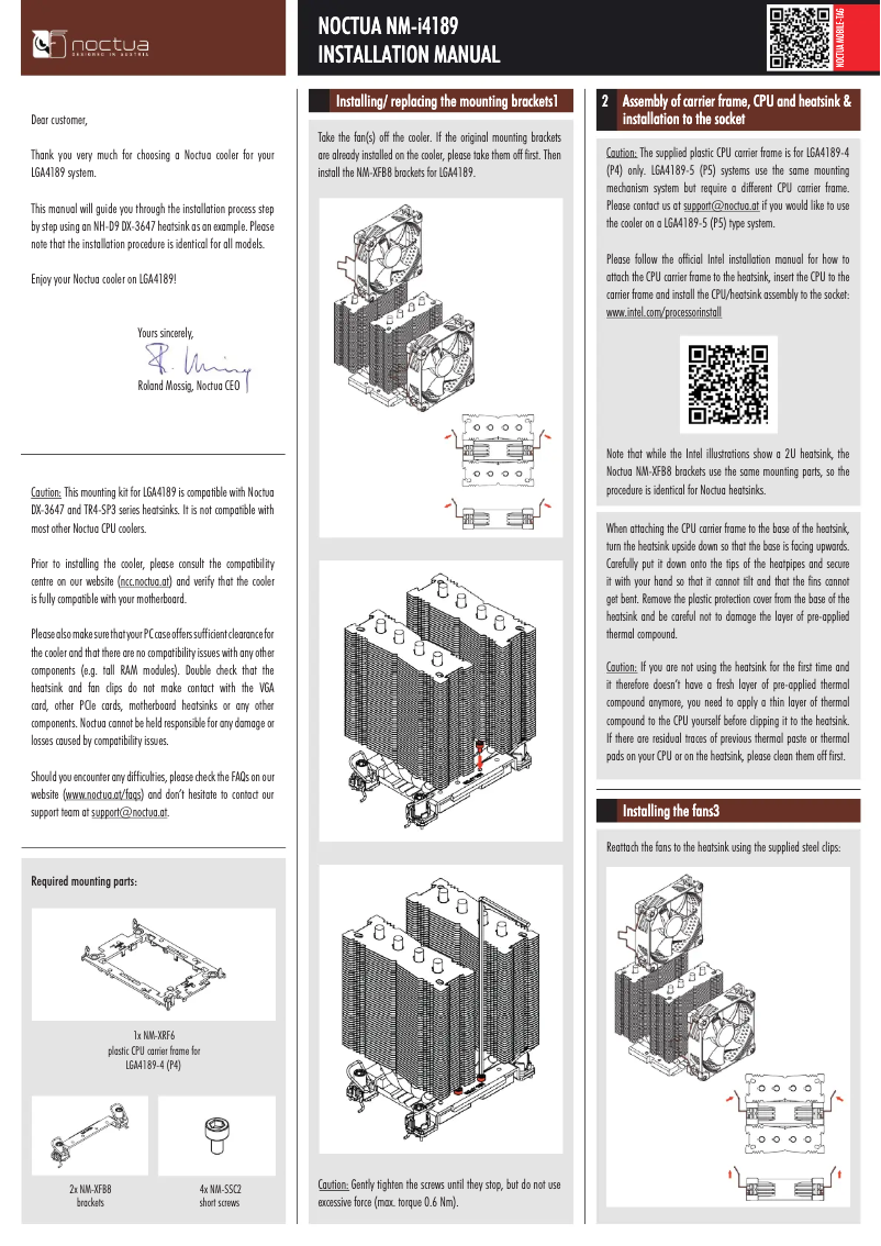 Imagen de la primera página del manual del dispositivo NM-i4189