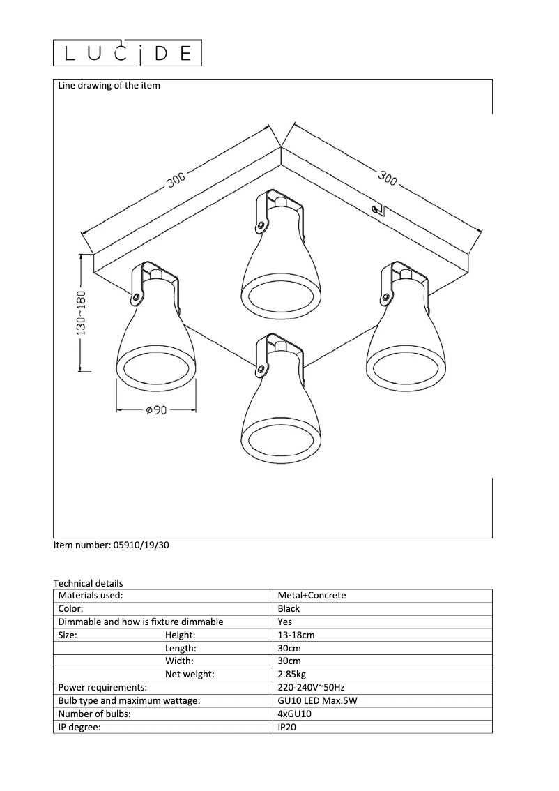 Image de la première page du manuel de l'appareil Concri 05910/19/30