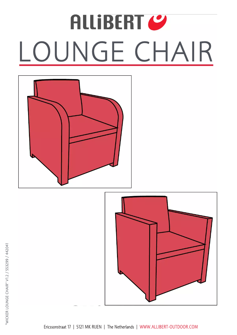 Page 1 de la notice Manuel utilisateur Allibert Alabama