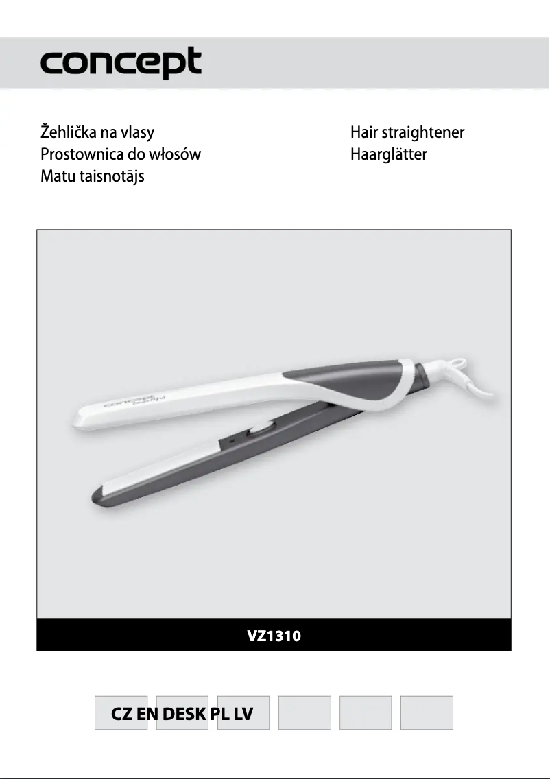 Page 1 of the manual User Manual Concept VZ-1310