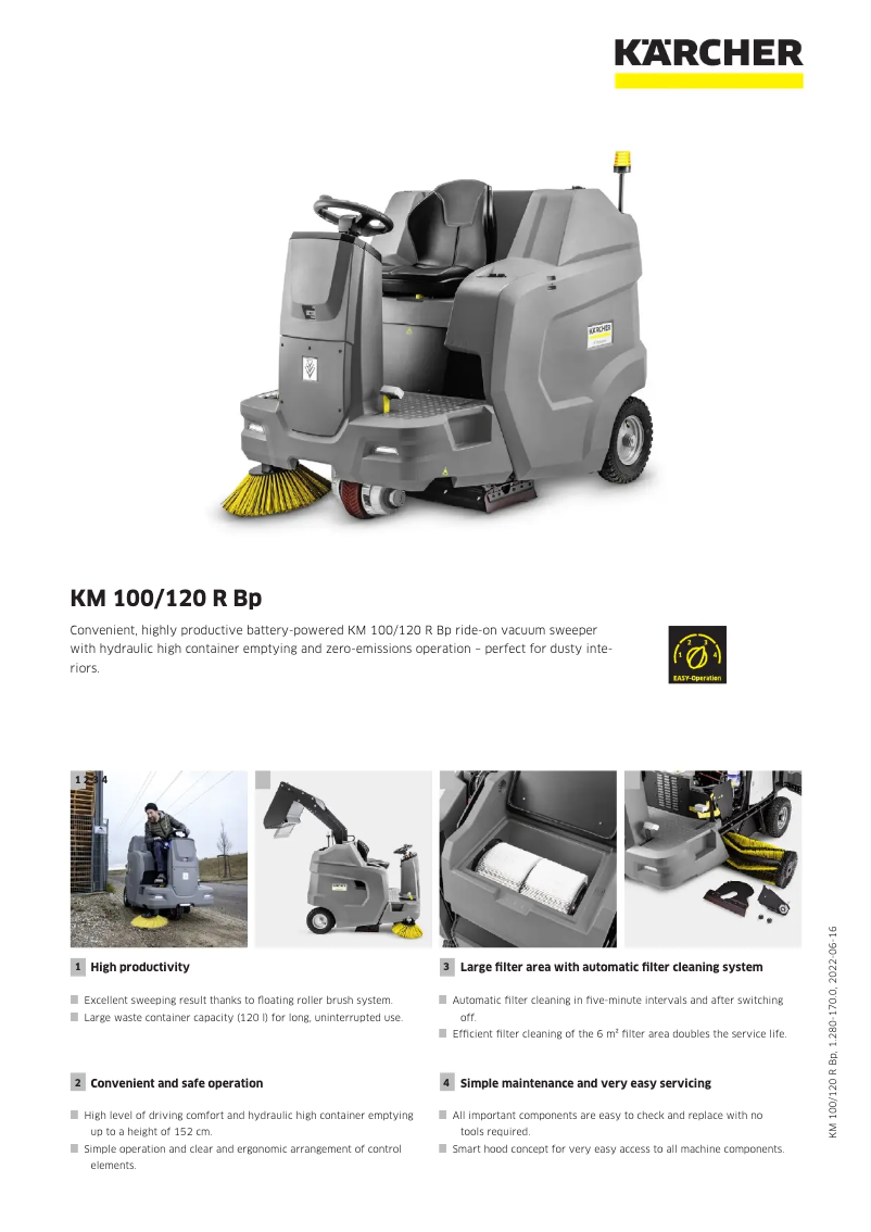 Image de la première page du manuel de l'appareil KM 100/120 R G