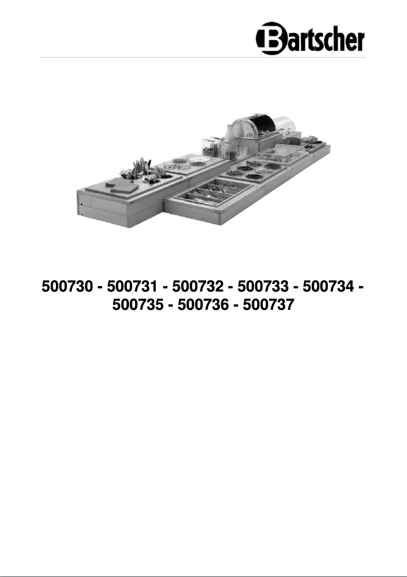 Page 1 de la notice Manuel utilisateur Bartscher BKA4