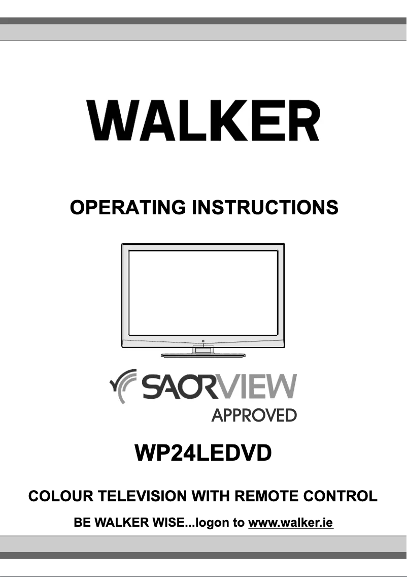 Page n°1 - Manuel utilisateur Walker WP24LEDVD