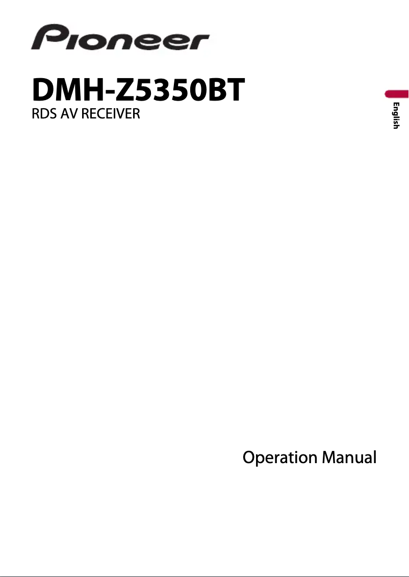 Image de la première page du manuel de l'appareil DMH-Z5350BT