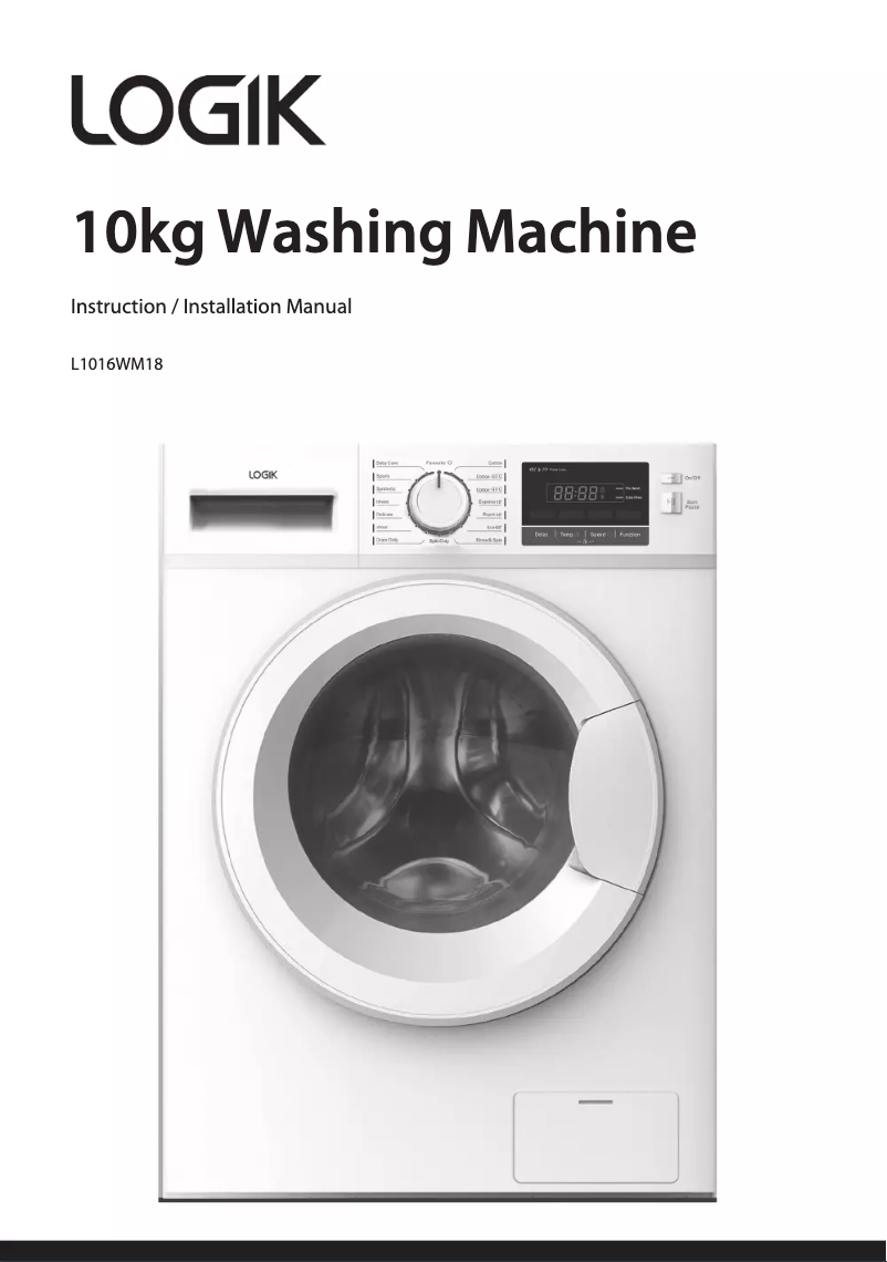 Imagen de la primera página del manual del dispositivo L1016WM18