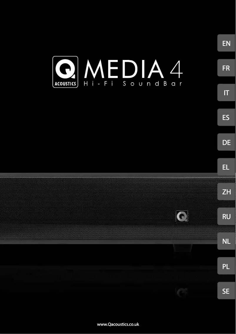 Page 1 de la notice Manuel utilisateur Q Acoustics Media 4