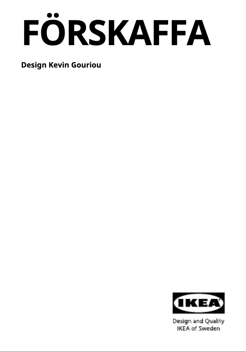 Image de la première page du manuel de l'appareil FÖRSKAFFA 705.781.11