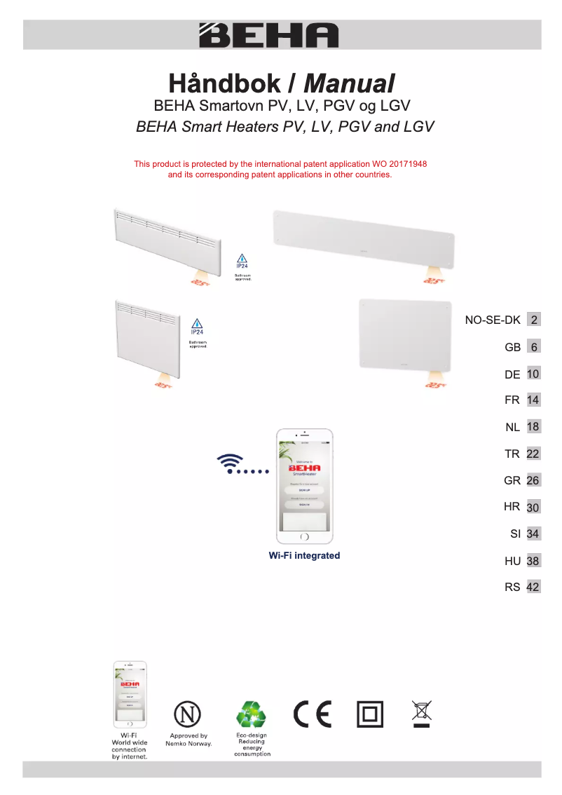 Image de la première page du manuel de l'appareil PV 6 Wifi