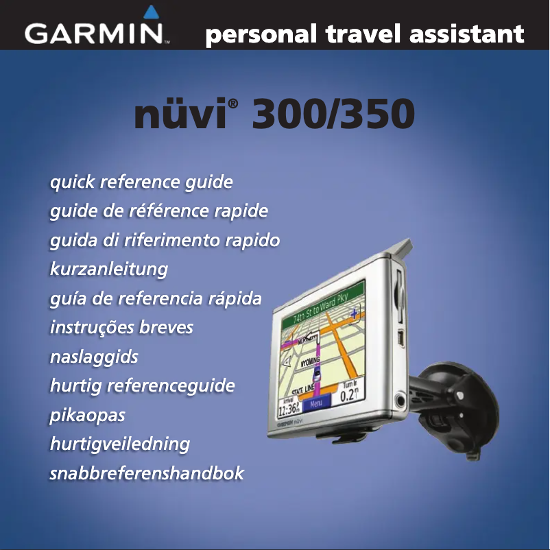 Page 1 de la notice Manuel utilisateur Garmin nüvi 350