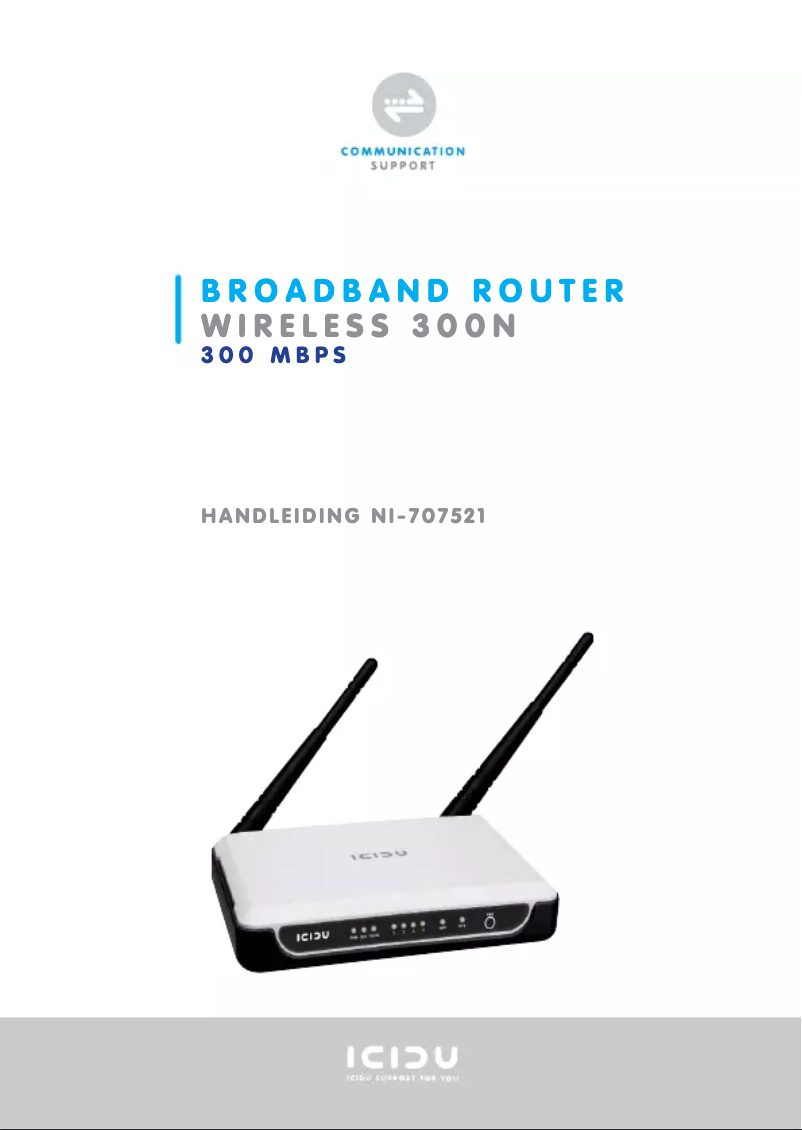 Page 1 de la notice Manuel utilisateur Icidu NI-707521
