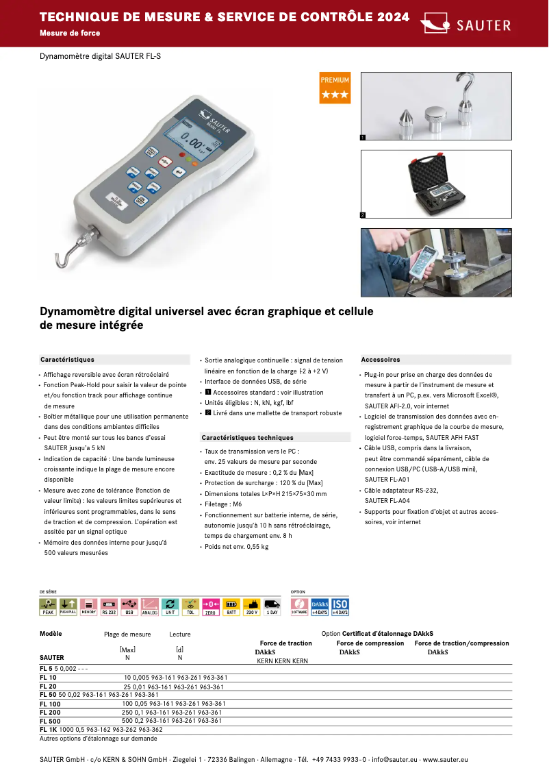 Page n°1 - Brochure Sauter FL 10