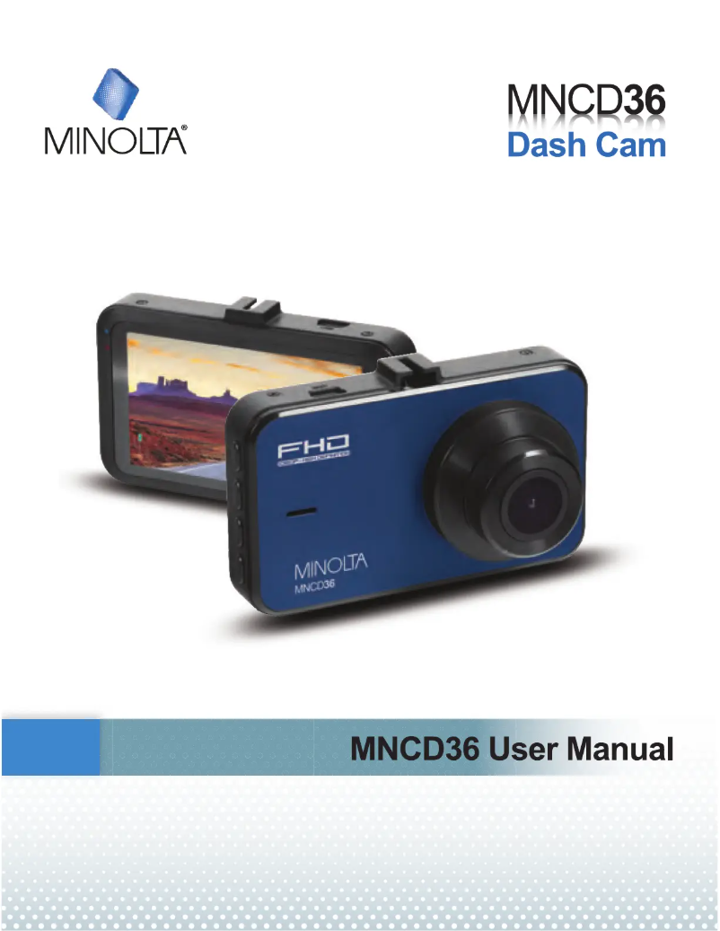 Page n°1 - Manuel utilisateur Minolta MNCD36