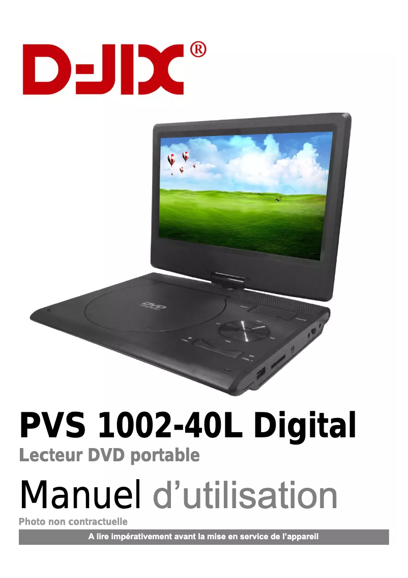 Page n°1 - Manuel utilisateur Logicom D-JIX PVS 1002-40LN