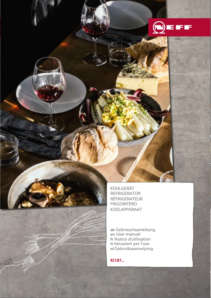 Page n°1 - Manuel utilisateur Neff KI1813D30