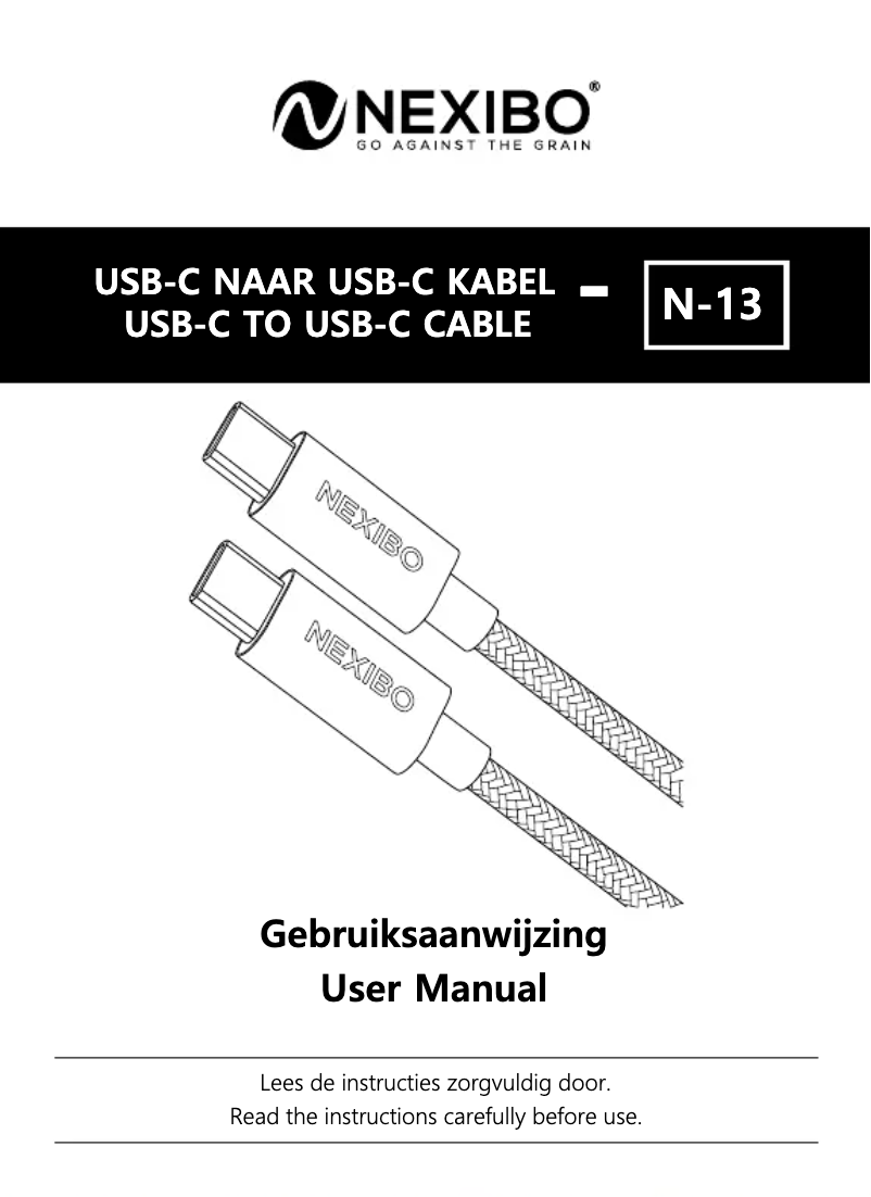Page n°1 - Manuel utilisateur Nexibo N-13
