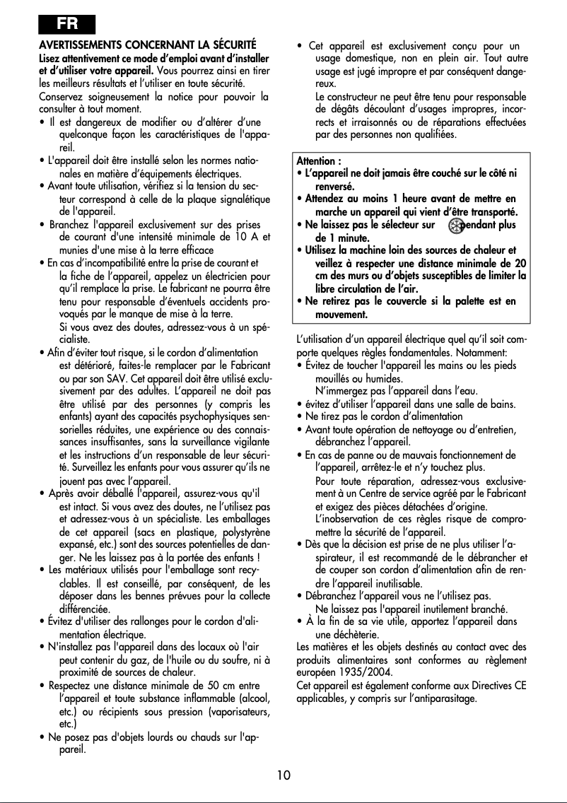 Page n°1 - Manuel utilisateur DeLonghi Gelataio ICK8000