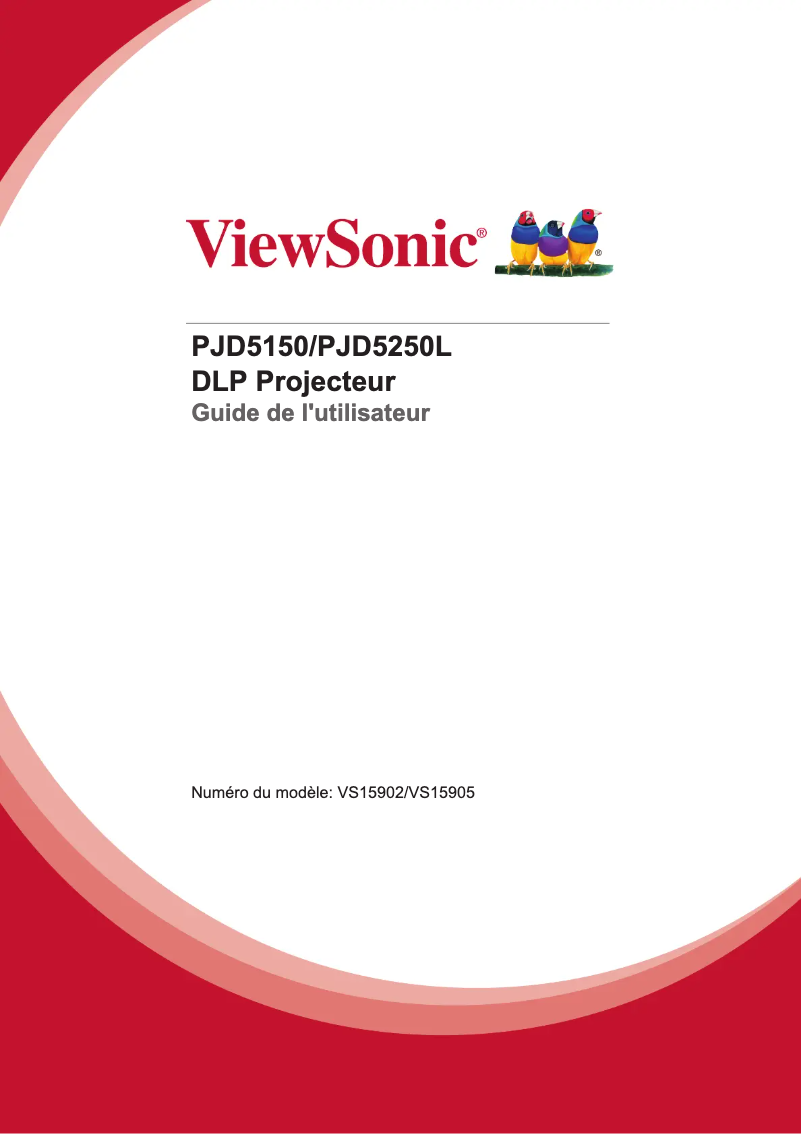 Page n°1 - Manuel utilisateur Viewsonic PJD5150