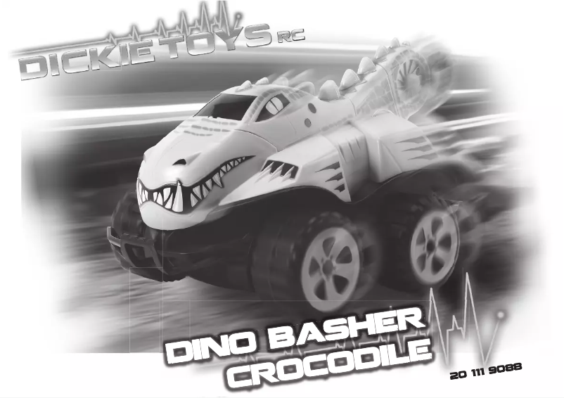Página 1 del manual Manual de usuario Dickie Dino Basher Crocodile