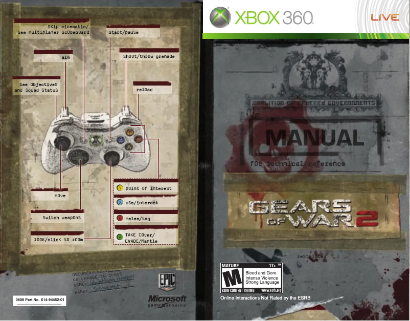 Página 1 del manual Manual de usuario Microsoft Gears of War 2