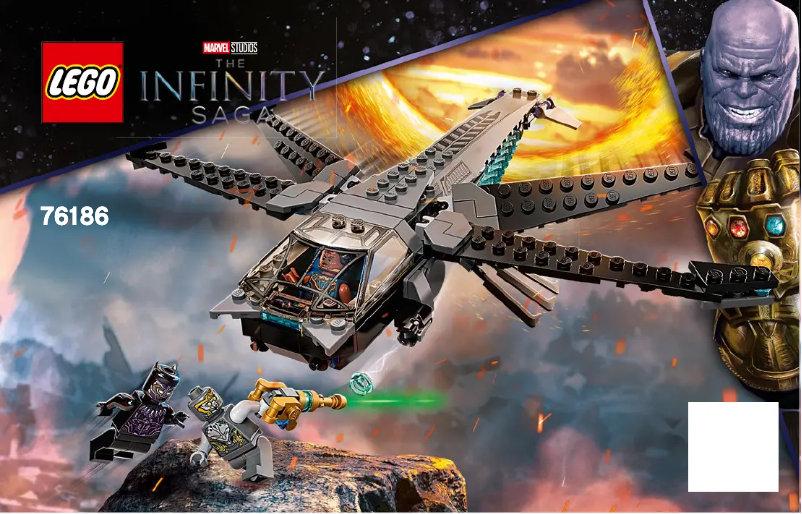 Page 1 de la notice Manuel utilisateur Lego The Infinity Saga 76186