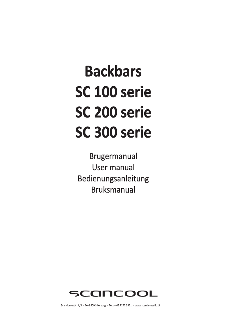 Page 1 de la notice Manuel utilisateur Scancool SC 311 SLE
