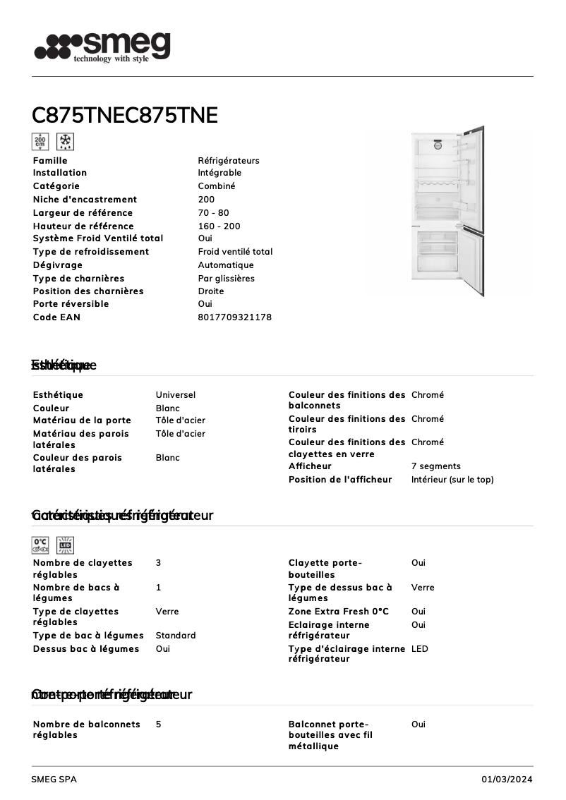 Image de la première page du manuel de l'appareil C875TNE