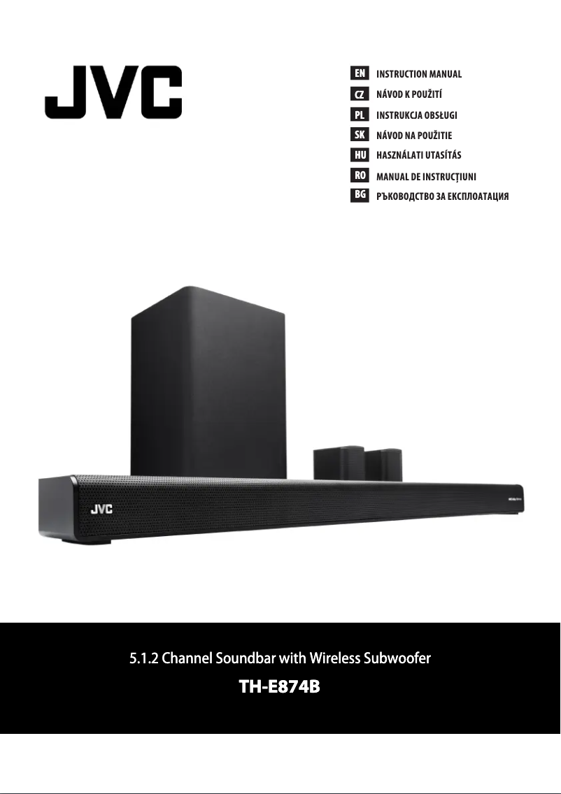 Page n°1 - Manuel utilisateur JVC TH-E874B