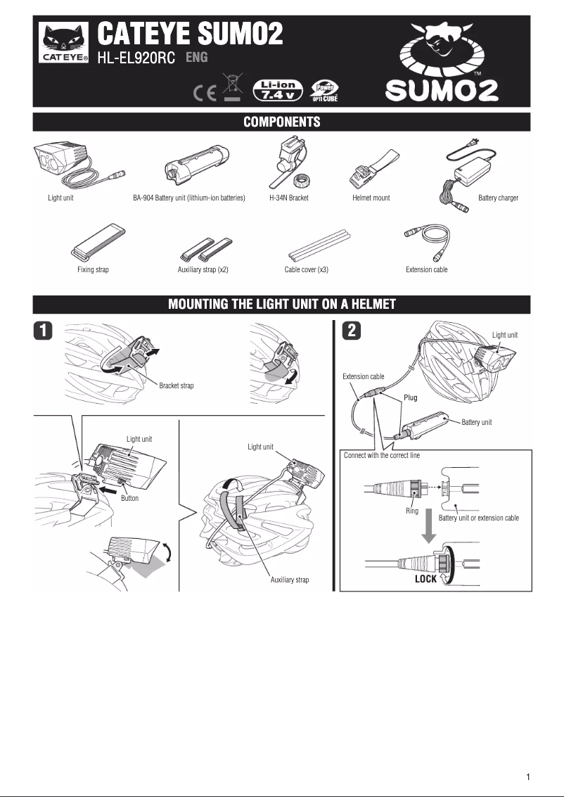 Image de la première page du manuel de l'appareil Sumo 3