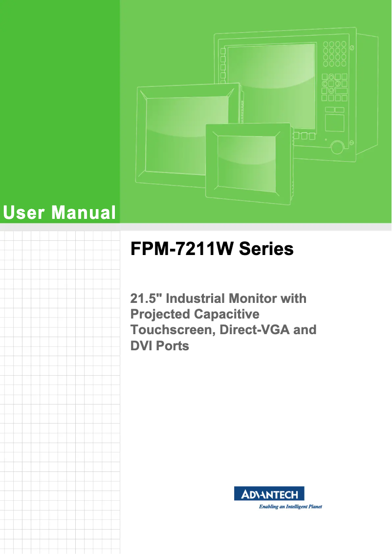 Image de la première page du manuel de l'appareil FPM-7211W-P3AE