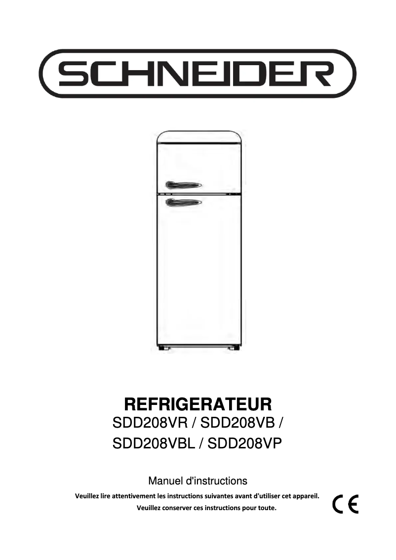 Imagen de la primera página del manual del dispositivo SDD208VBL
