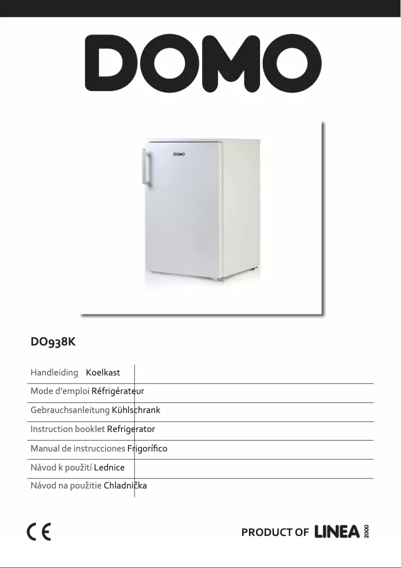 Image de la première page du manuel de l'appareil DO938K