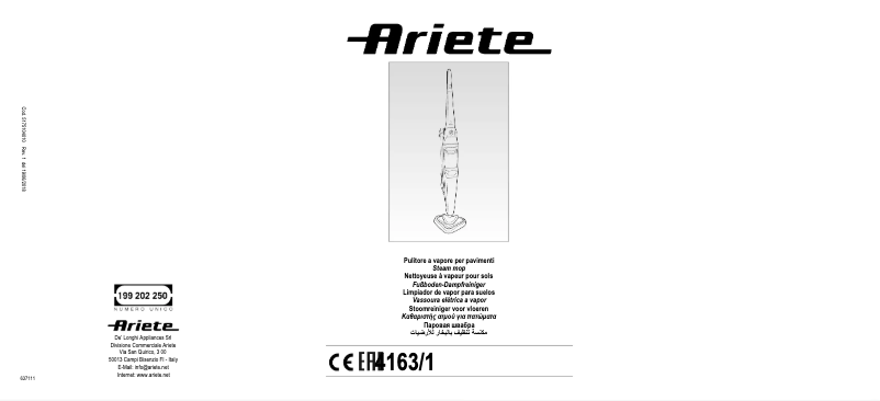 Página 1 del manual Manual de usuario Ariete 4163