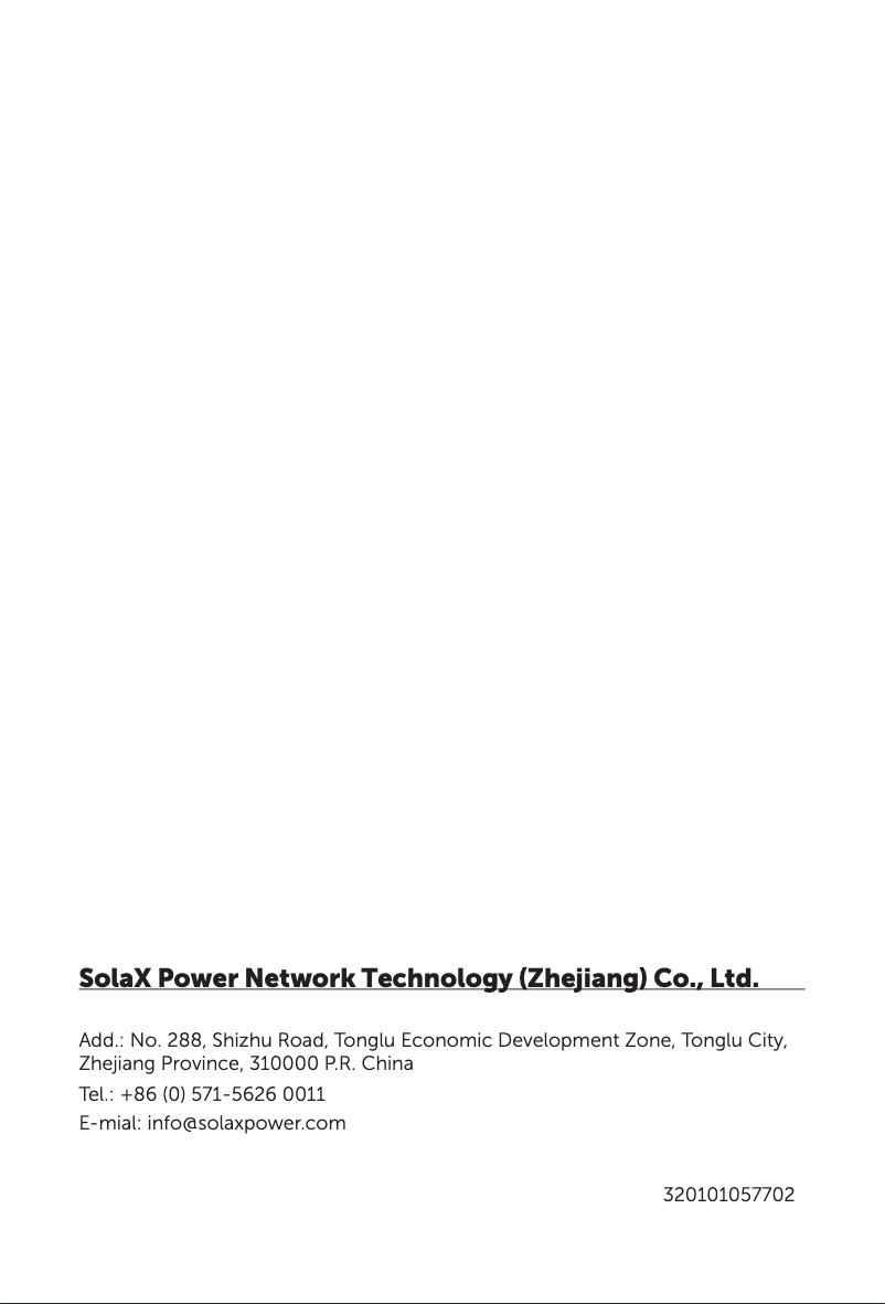 Page 1 de la notice Manuel utilisateur SolaX Power T-BAT HS20.0