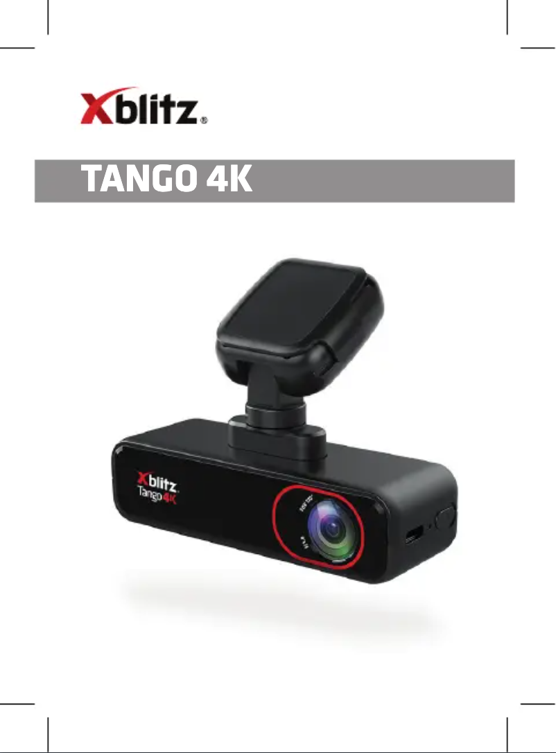 Page 1 of the manual User Manual Xblitz TANGO 4K