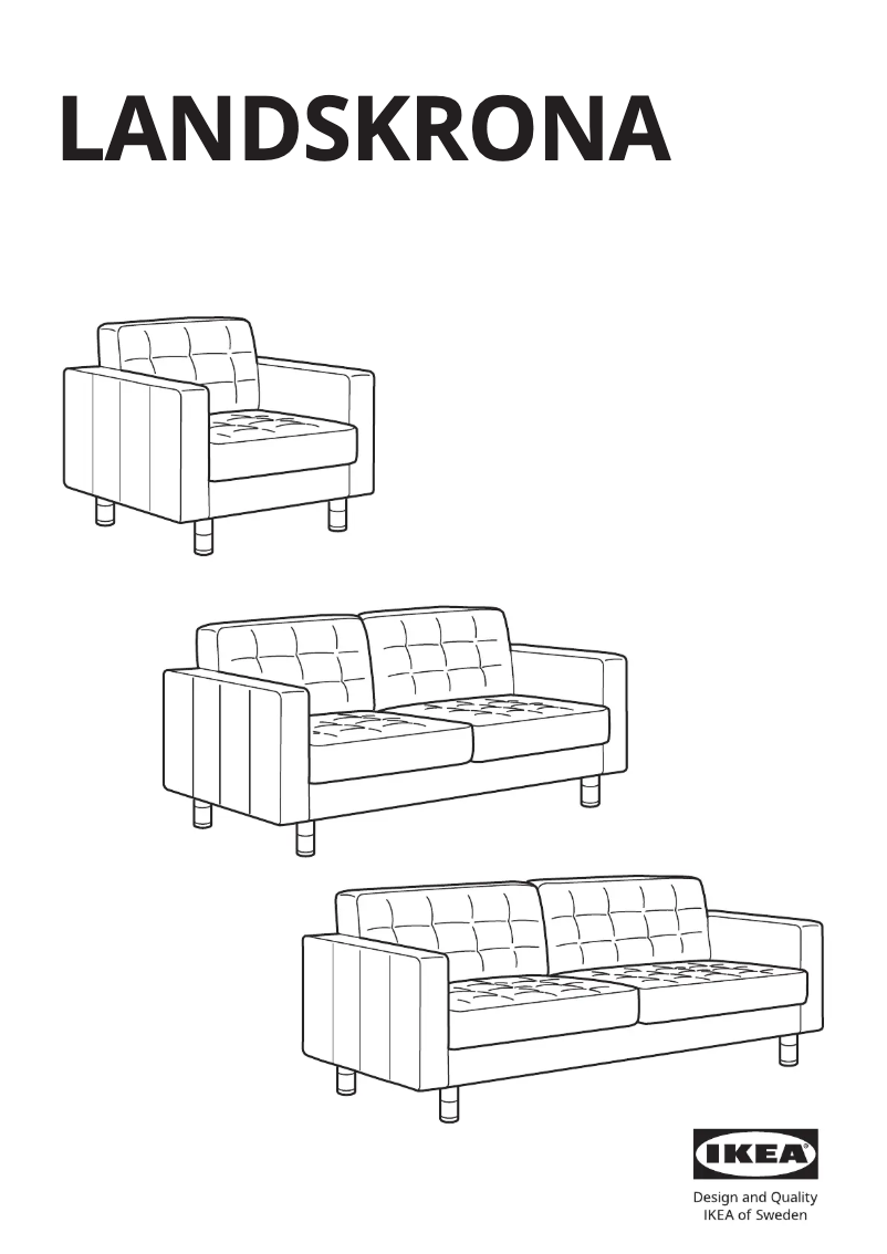 Image de la première page du manuel de l'appareil LANDSKRONA 804.130.49